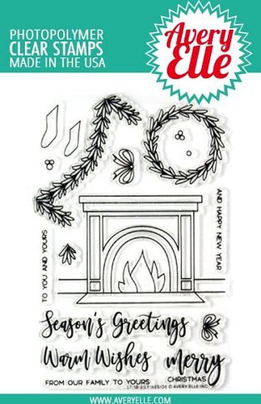 ST1825Avery ElleFireside clear stamps stempel