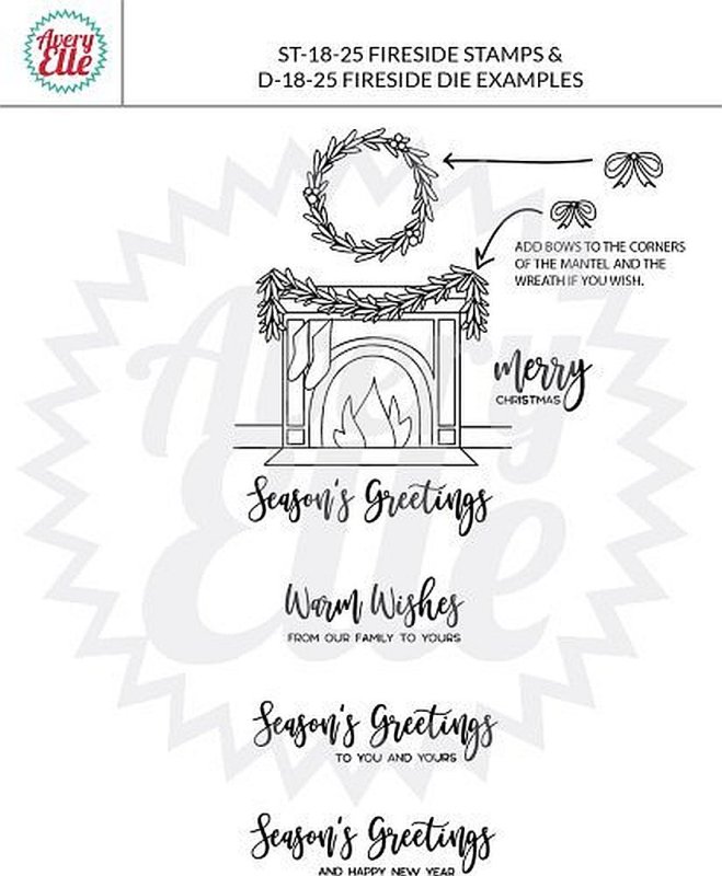 ST1825Fireside clear stamps stempel 1