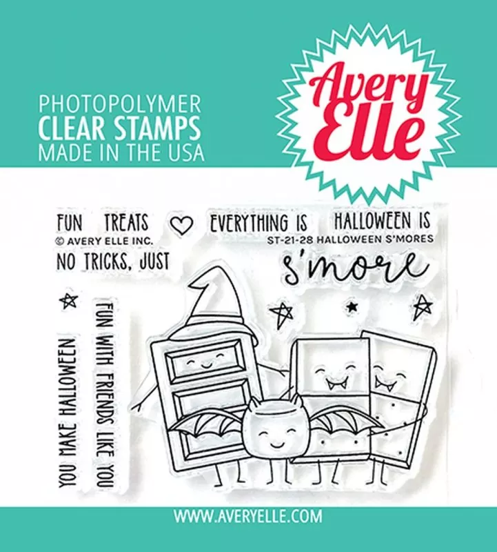 Halloween S'mores avery elle clear stamps