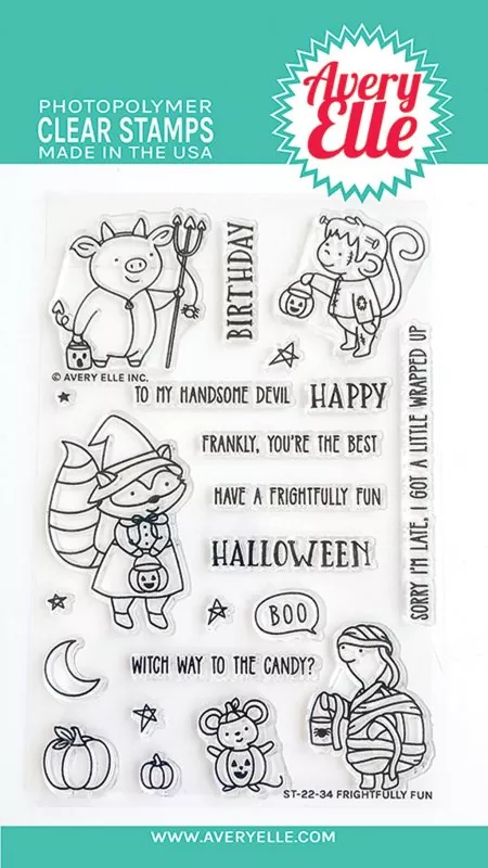 Frightfully Fun avery elle clear stamps