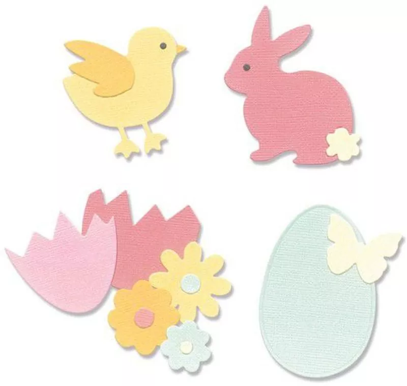 Basic Easter Shapes Thinlits Dies from Olivia Rose Sizzix