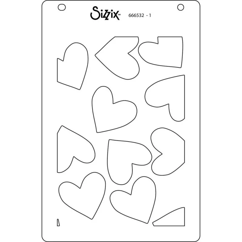 Making Hearts Layered Stencils Sizzix 1