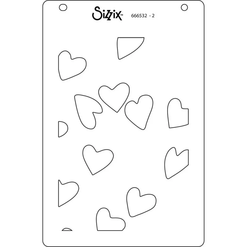 Making Hearts Layered Stencils Sizzix 2
