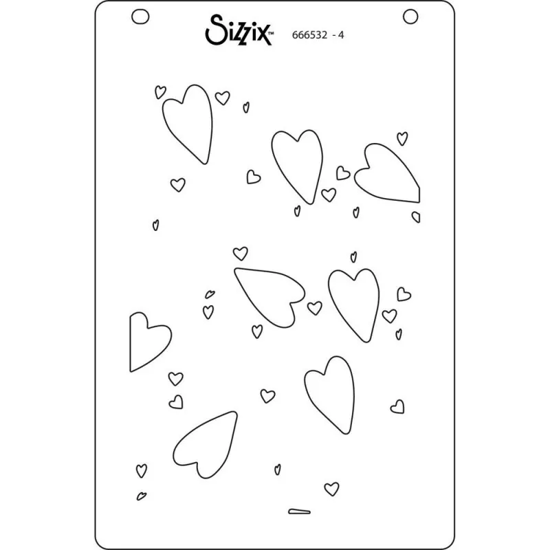 Making Hearts Layered Stencils Sizzix 4