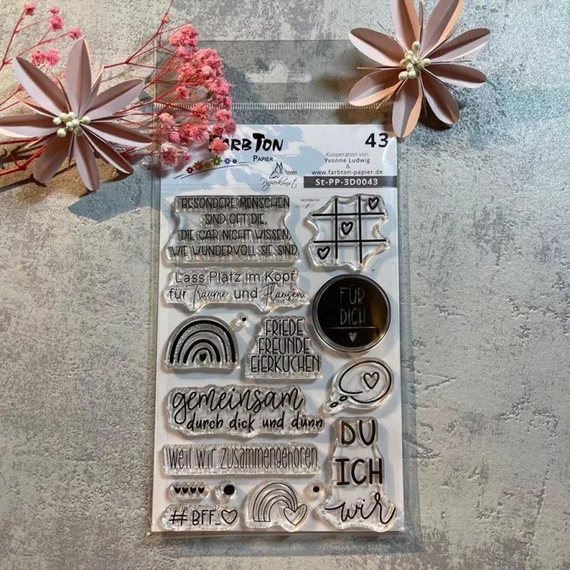 Freundschaft Nr. 43 Clear Stamps FarbTon Papier