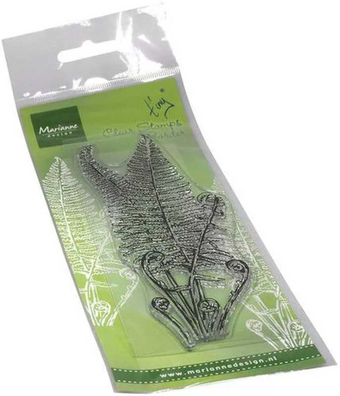 marianne design clear stamp Tiny's Borders Fern