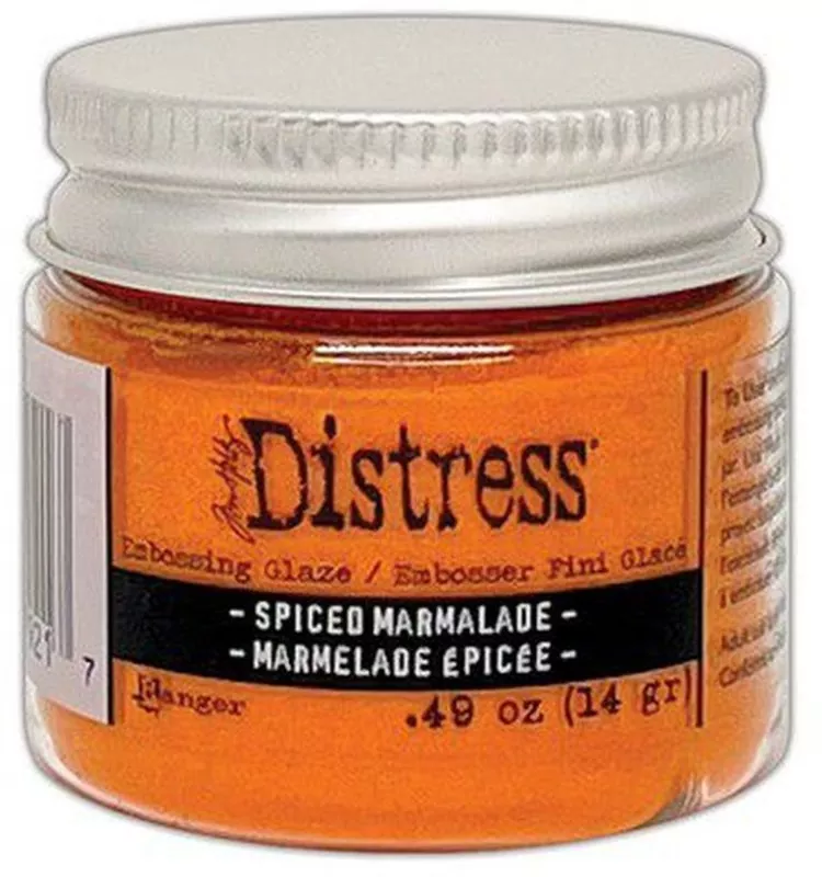 ranger distress embossing glaze Spiced Marmalade tim holtz