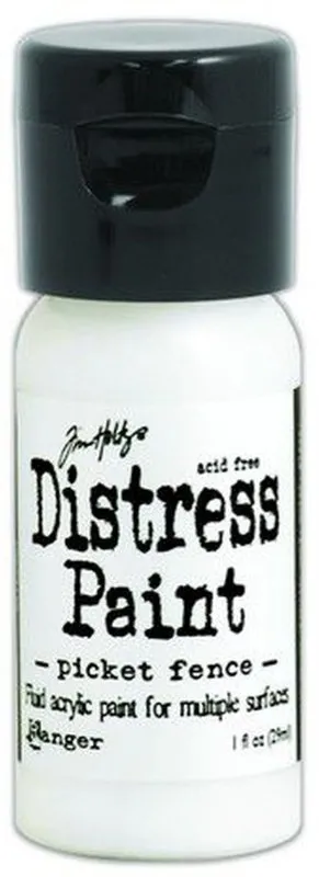 ranger distress paint flip cap bottle Picket Fence tim holtz