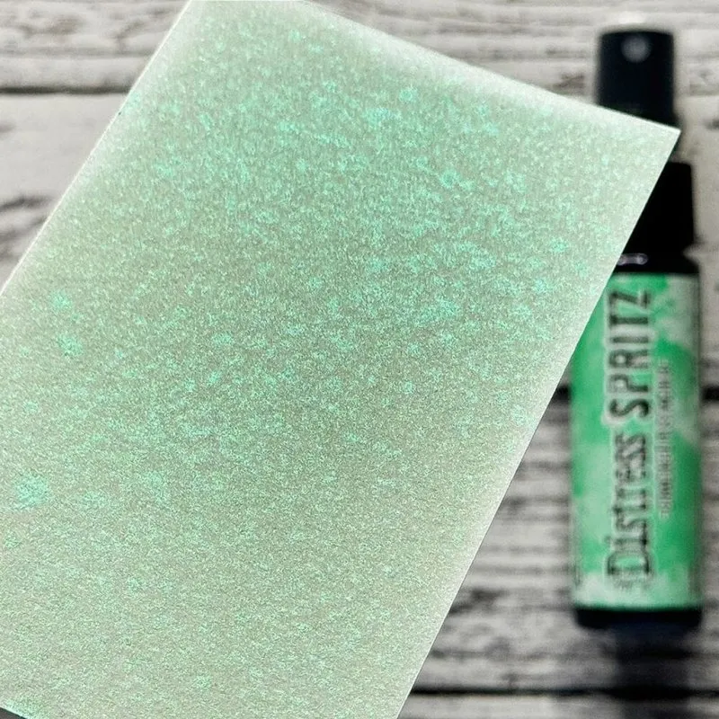 Distress Spritz tim holtz ranger Cracked Pistachio 1