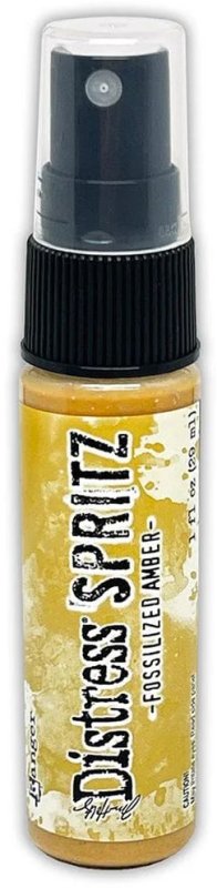 Distress Spritz tim holtz ranger Fossilized Amber