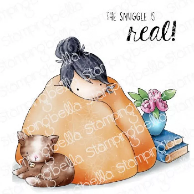 Stampingbella Tiny Townie Loves To Snuggle Rubber Stamps