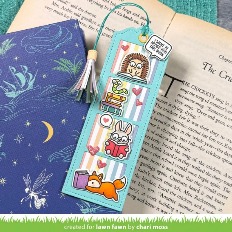 Little Woodland Library Friends Clear Stamps Lawn Fawn 8