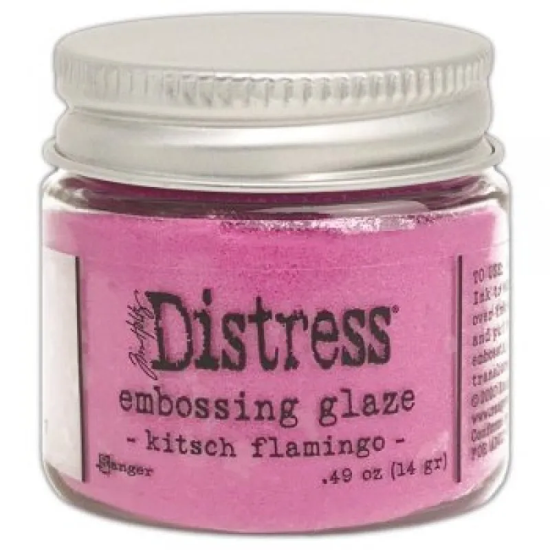 ranger distress embossing glaze Kitsch Flamingo tim holtz