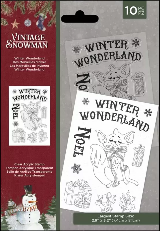 Vintage Snowman - Winter Wonderland stamp set crafters companion