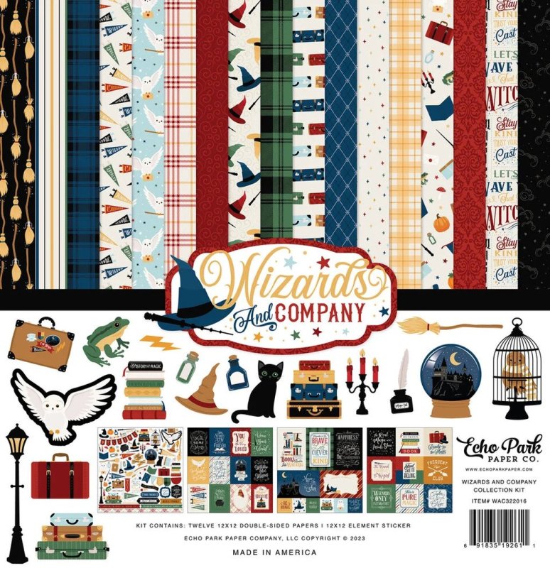 Echo Park Wizards And Company 12x12 inch collection kit