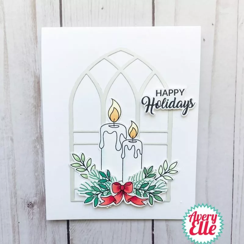 Candlelight Christmas avery elle clear stamps 1