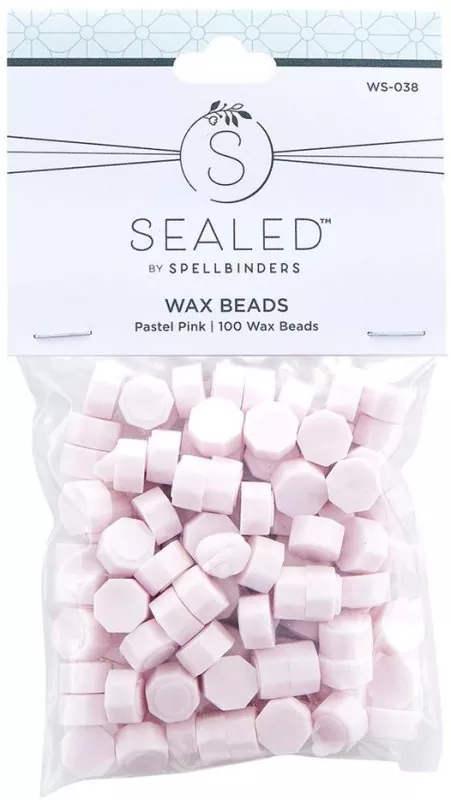 Wax Seal Beads Set Pastel Pink Spellbinders