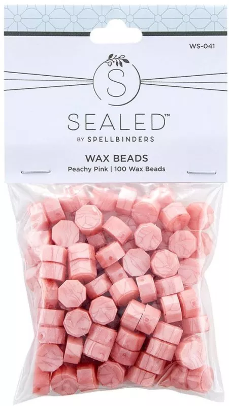 Wax Seal Beads Set Peachy Pink Spellbinders