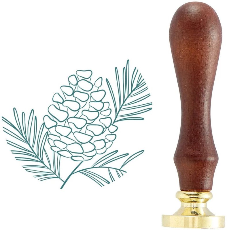 Pine Cone Spray Wax Seal Stamp Spellbinders