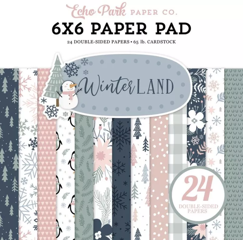 echo park Winterland 6x6 inch paper pad