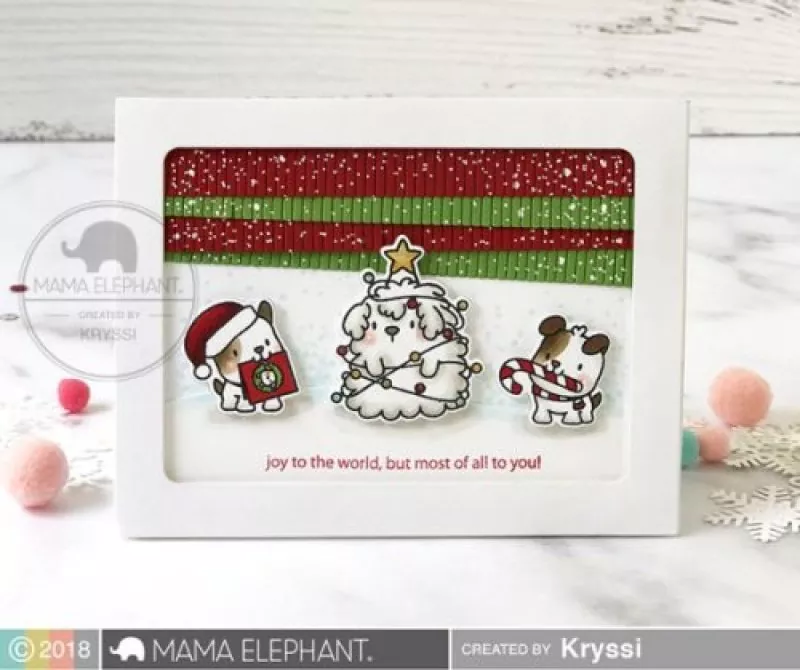 YAPPY WOOFMAS clear stamps mama elephant 1