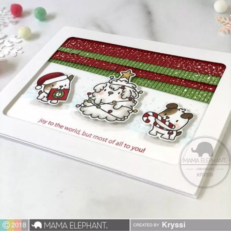 YAPPY WOOFMAS clear stamps mama elephant 2