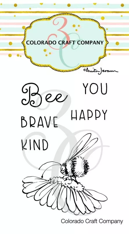 Bee You Mini Clear Stamps Colorado Craft Company by Anita Jeram