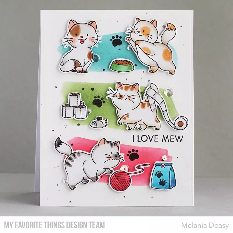 Catitude Clear Stamps My Favorite Things Project 1