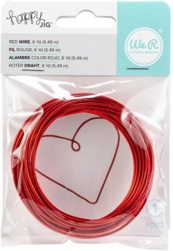 color wire red happy jig we r memory keepers