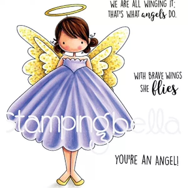 eb585 stamping bella Rubber stamps annie is an angel