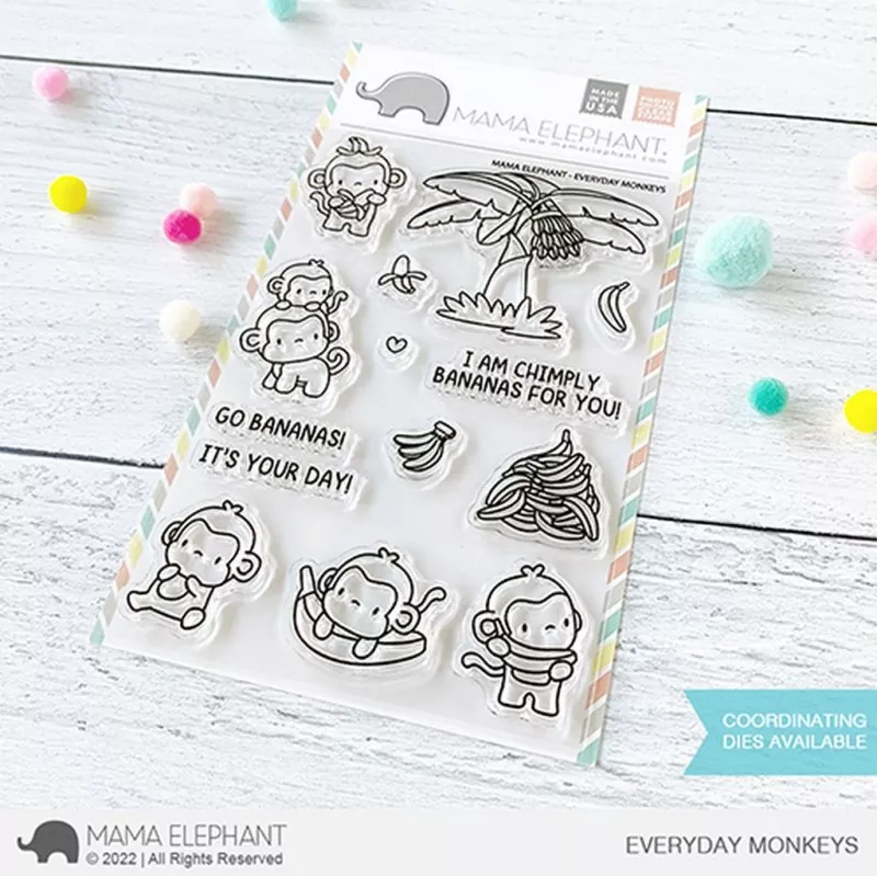 Everyday Monkeys Clear Stamps Mama Elephant