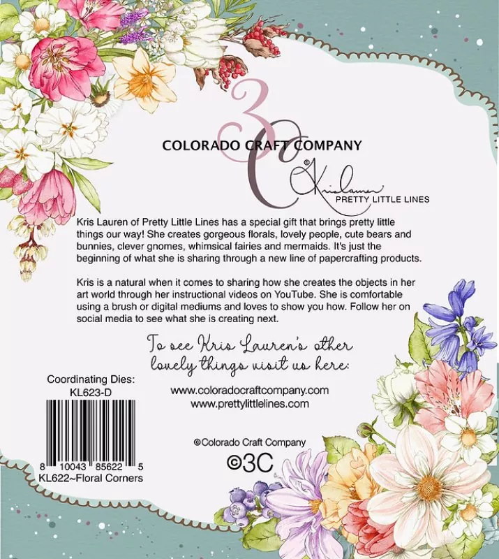 Floral Corners Dies Colorado Craft Company by Kris Lauren 1