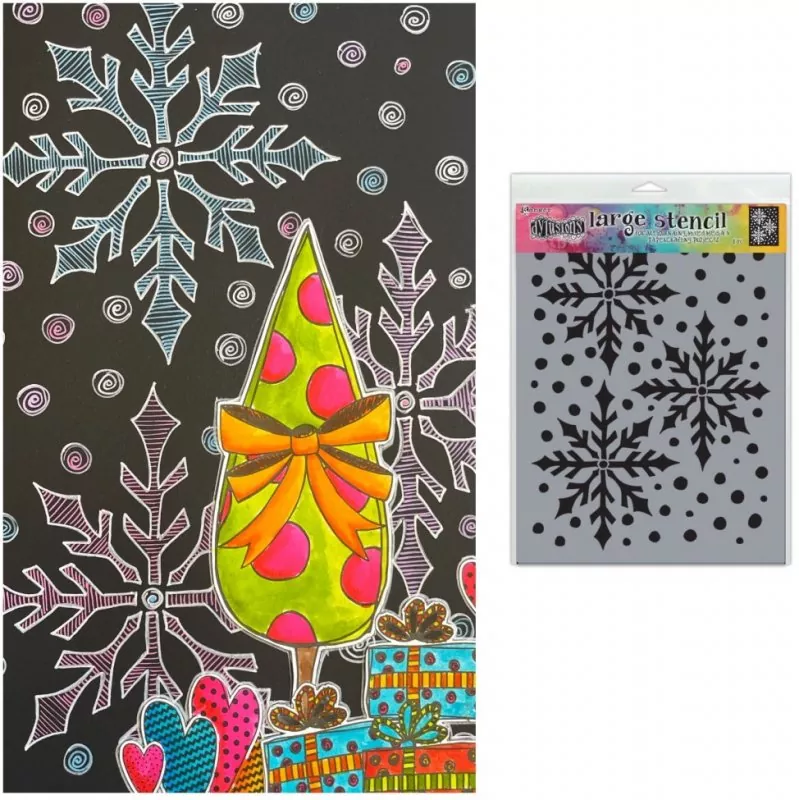 Dylusions Ice Queen Large Stencil Ranger 2