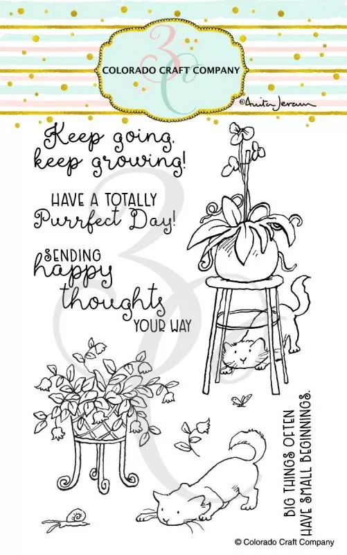 Keep Growing Clear Stamps Stempel Colorado Craft Company by Anita Jeram