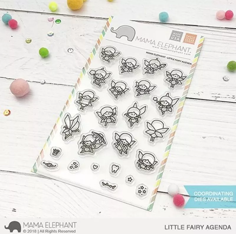 little fairy agenda mama elephant clear stamps stempel