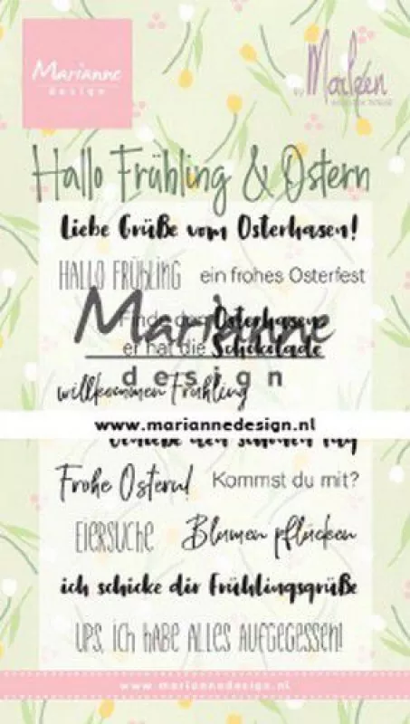 marianne d clear stamps marleen s hallo fruhling oster de clearstamps