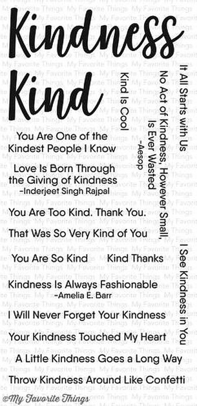kind words my favorite things clear stamps cs164