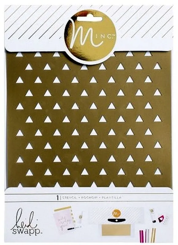 minc heidi swapp triangle stencil