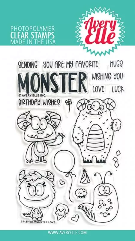 Monster Love avery elle clear stamps