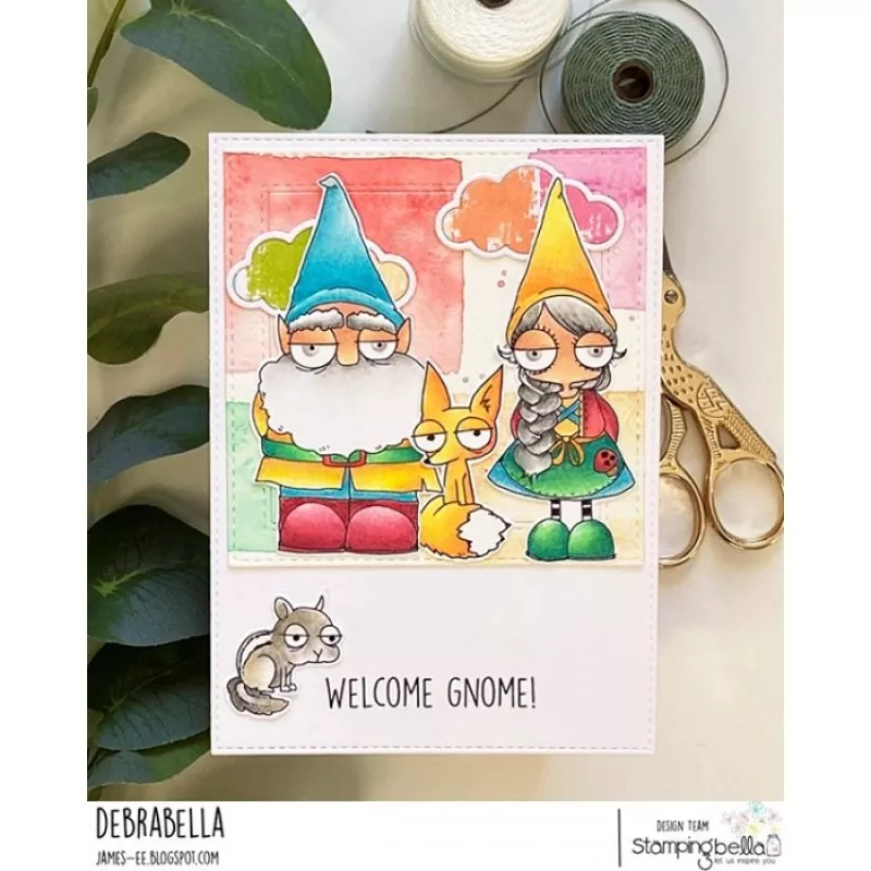 Stampingbella Oddball Gnome Parents Rubber Stamps 1
