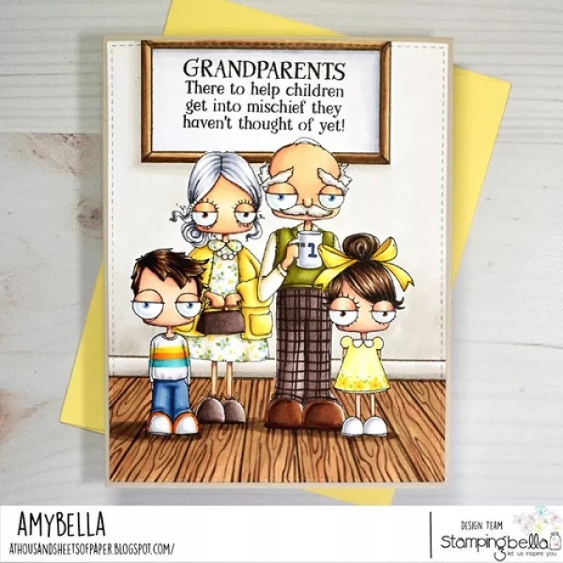 Stampingbella Oddball Grandparents Rubber Stamps 1
