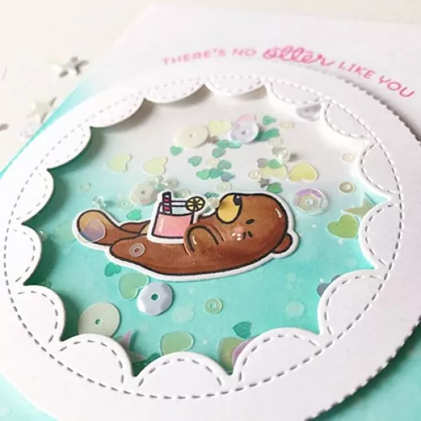 otterly adorbale mama elephant clear stamps card2
