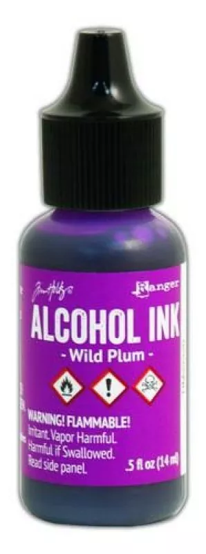 ranger alcohol ink 15 ml wild plum tim22220 tim holtz