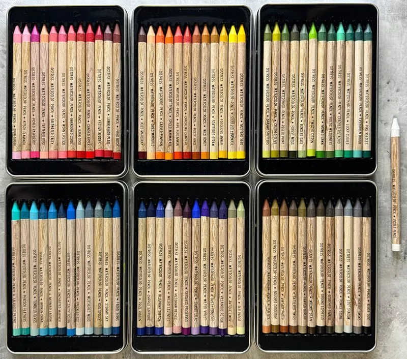 tim holtz distress watercolor pencils alle sets