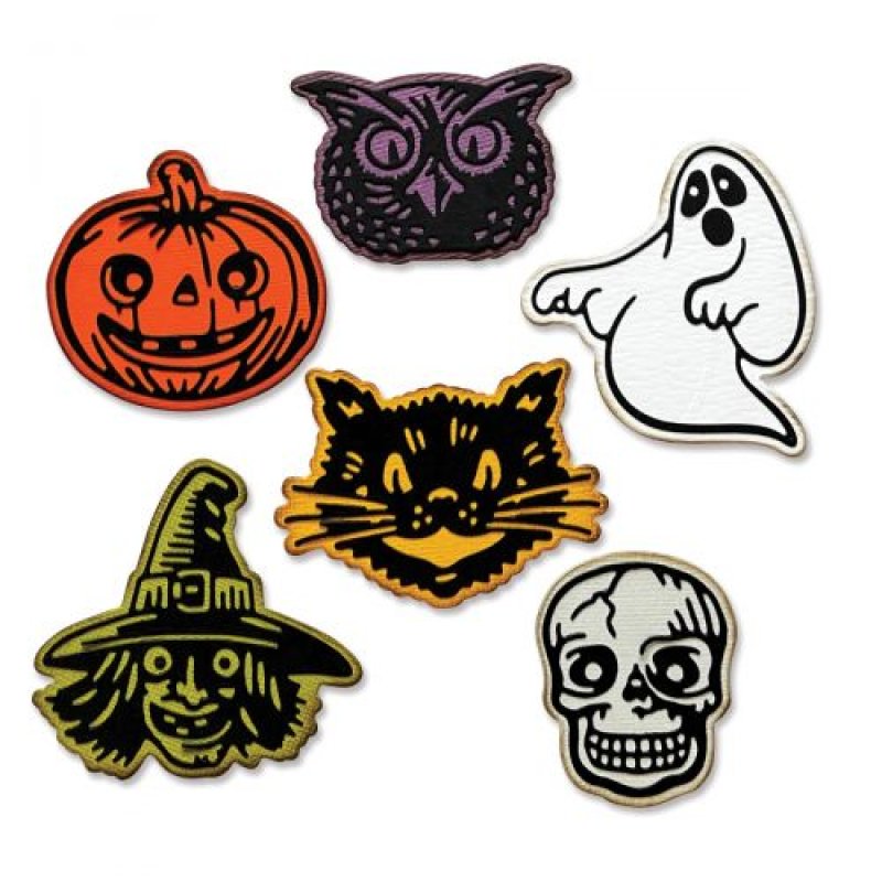 Retro Halloween Tim Holtz Thinlits Colorize Dies Sizzix