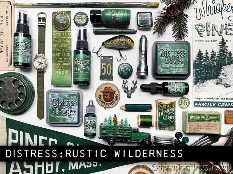 Rustic Wilderness ranger distress re inker tim holtz 2