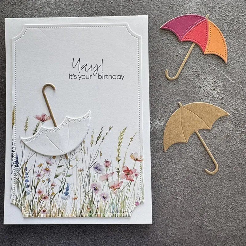 Simple and Basic Flower Umbrella dies 1