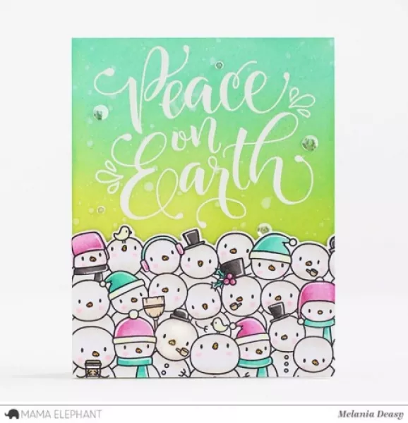 me17010 214 mama elephant clear stamps so many snowman mustere