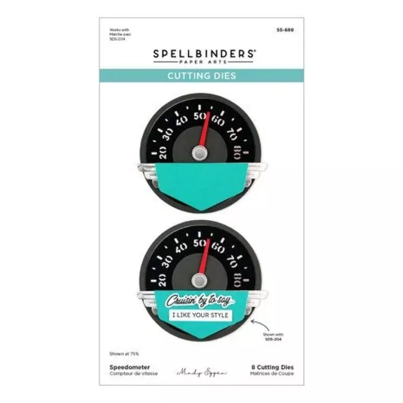 spellbinders dies Classic Road Legends Speedometer 3