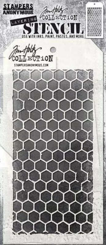 stencil honeycomb tim holtz stampers anonymous